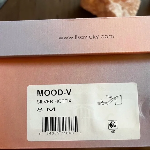 Silver Hotfix Women's Sandals - Picture 5 of 5